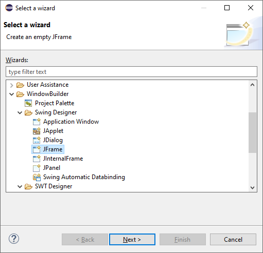 WindowBuilder 1.9.5 重新匯入專案后不顯示設計選項卡