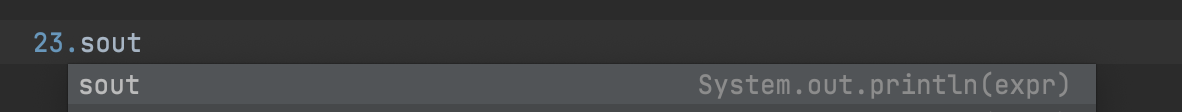 如何使用當前行（Intellij）創建自己的實時模板