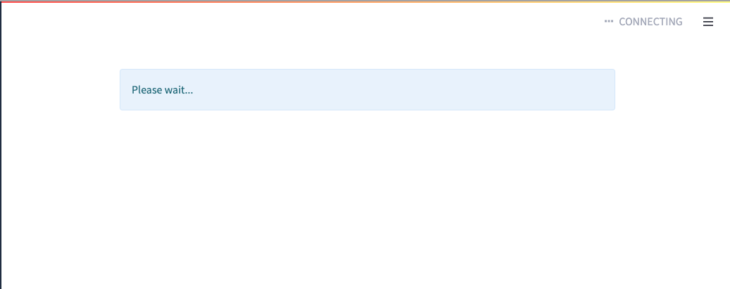 Streamlit 應用程式以“請稍候...”停止，然后停止