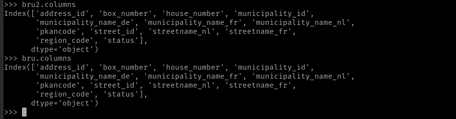 比較 2 個資料幀給出：只能比較標記相同的 DataFrame 物件