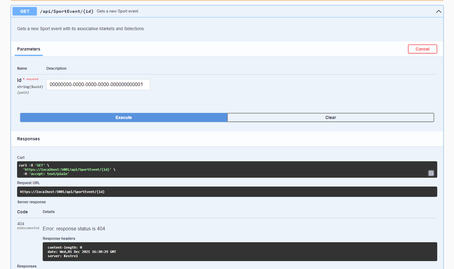 .NET 6 Swagger guid 生成“https://localhost:5001/api/sth/{id}”