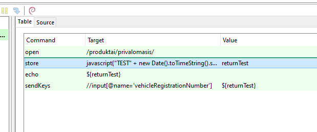 在 Selenium IDE 中運行 JavaScript 腳本