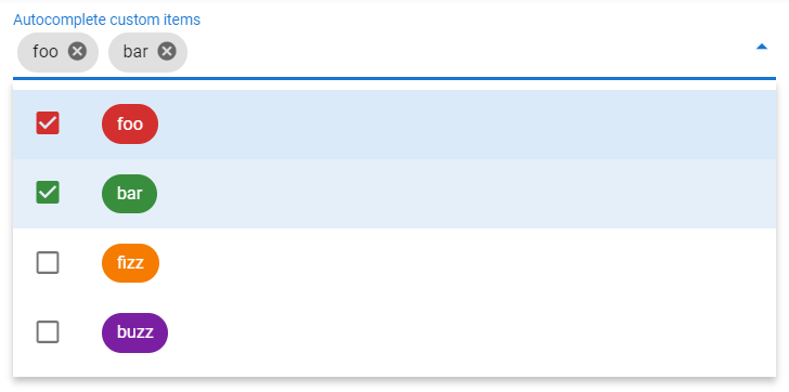 Vuetify 自動完成選單/籌碼樣式的下拉選單
