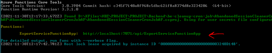 在 Azure Function 中運行控制臺應用程式的 program.cs 檔案？