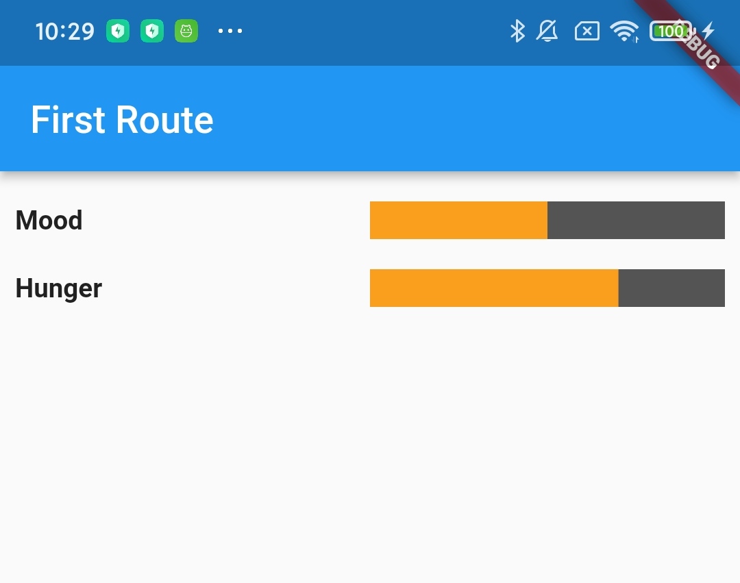 Flutter 文本和堆疊小部件均勻分布