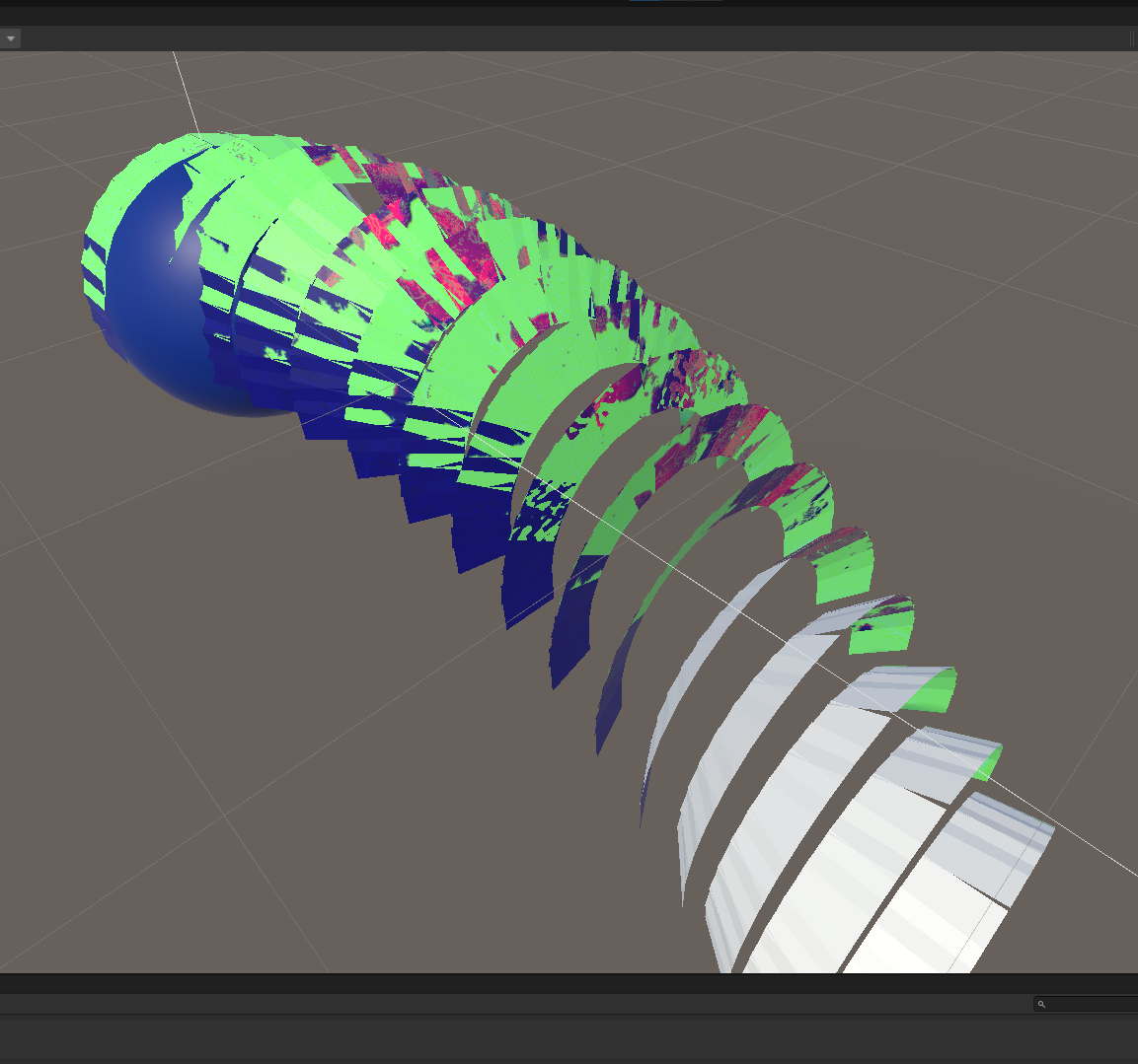 Unity - 用從網路加載的 64 多個獨立地球衛星圖塊完全包裹球體