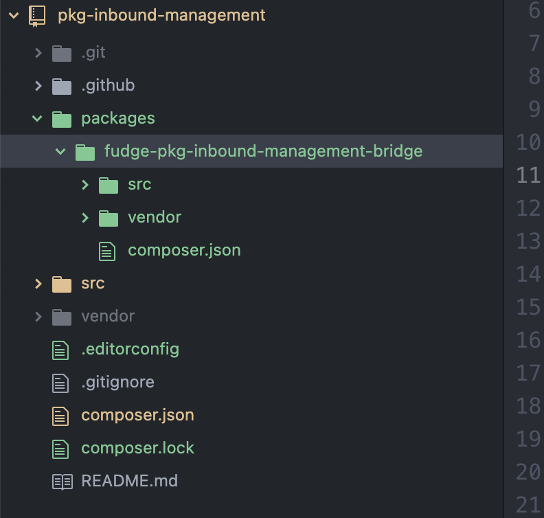 包裹內的 Laravel 包裹未顯示我的路線