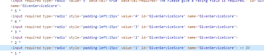 單選按鈕值不會傳輸到模型 - ASP .NET Core