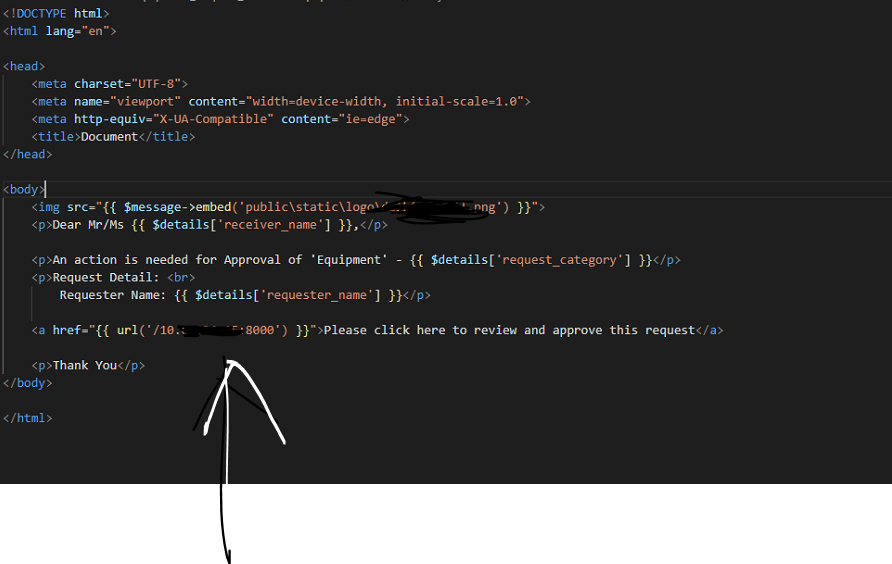 Laravel 在電子郵件中附加鏈接，可以將用戶重定向到 localhost 專案