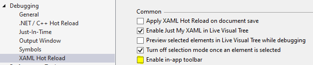 隱藏 Visual Studio 2022 上的黑條（轉到實時可視化樹等）
