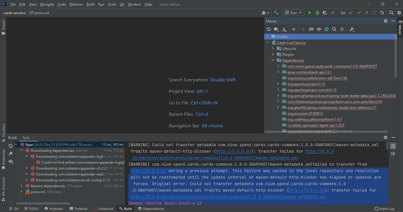 Intellij 2021.3：更新到 Intellij 2021.3 后，Maven 無法決議依賴項