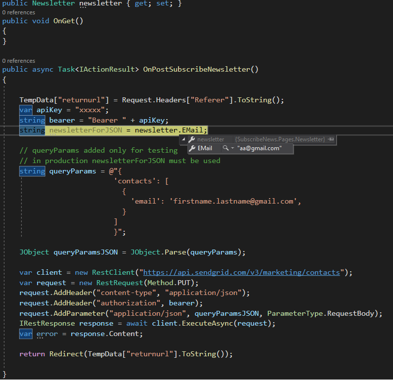 模型未從剃刀頁面中 _Layout.cshtml 頁面中的 _Footer.cshtml 部分視圖系結