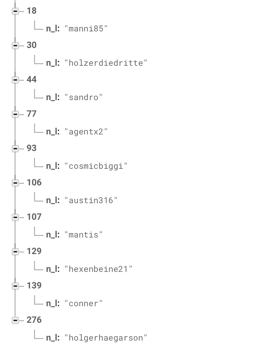 Swift 5 Firebase queryOrderedBy 字串值