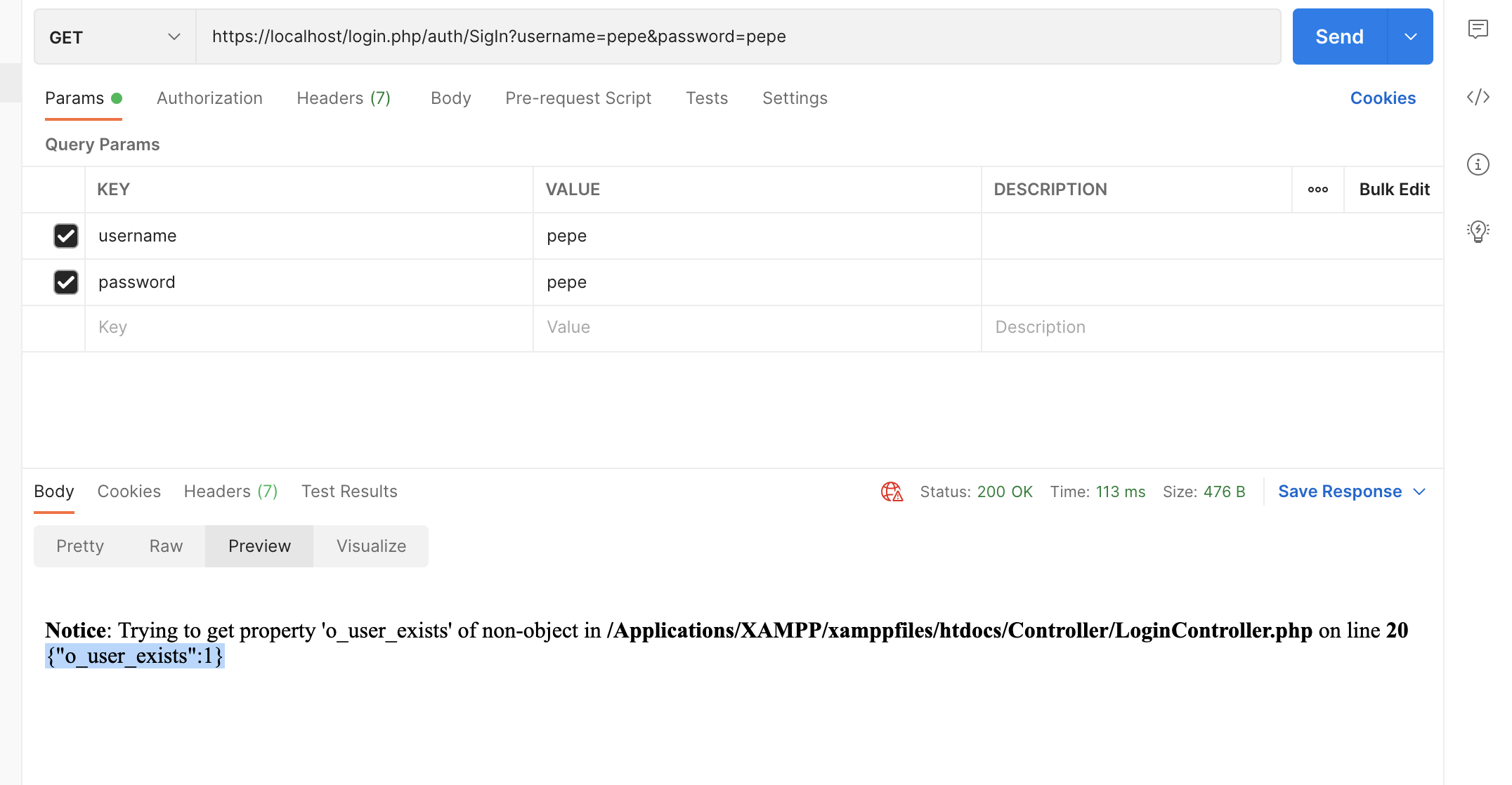 獲取sql的值回傳php