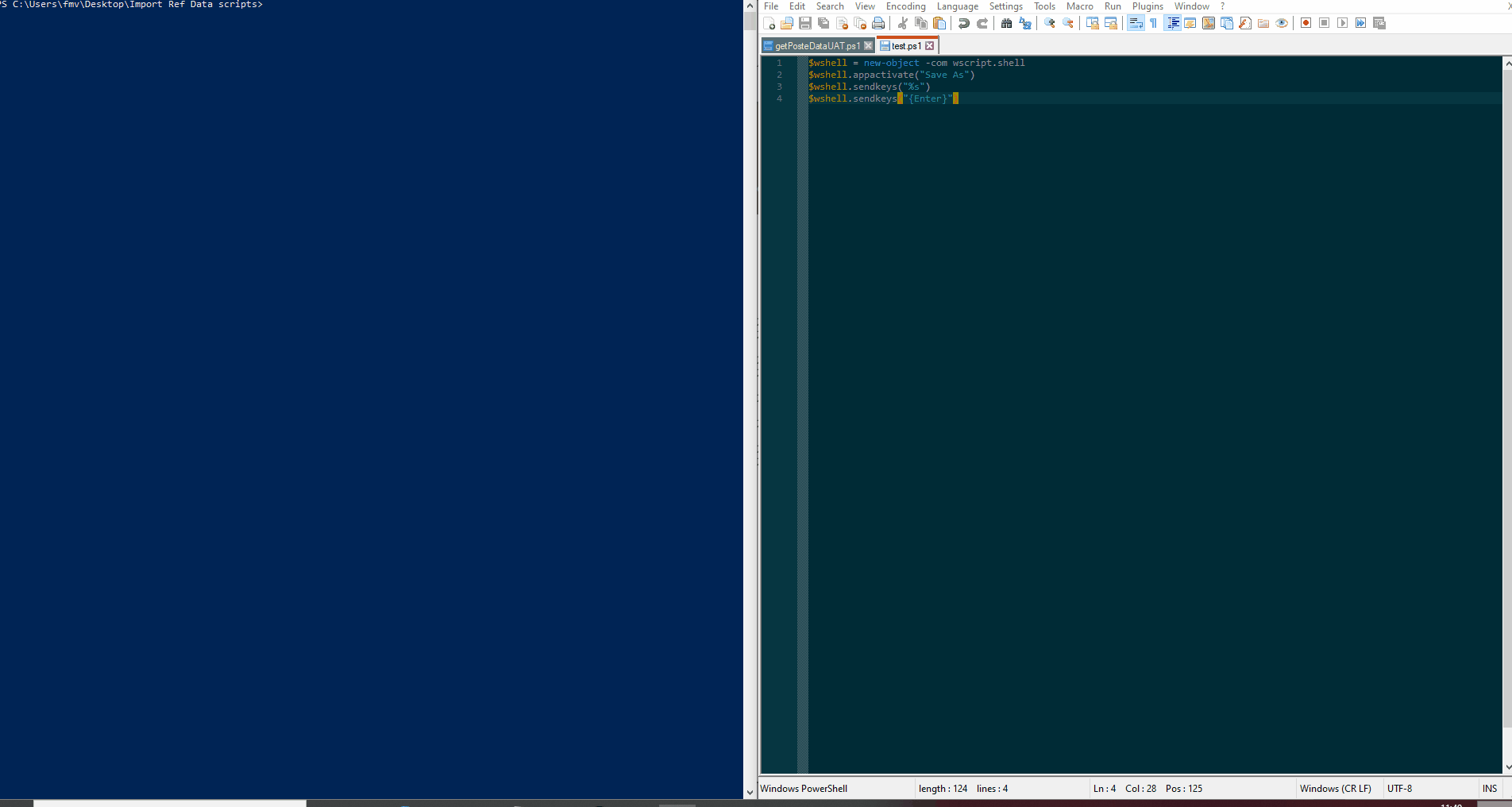 PowerShell :: Internet Explorer 下載對話框 Num Lock On