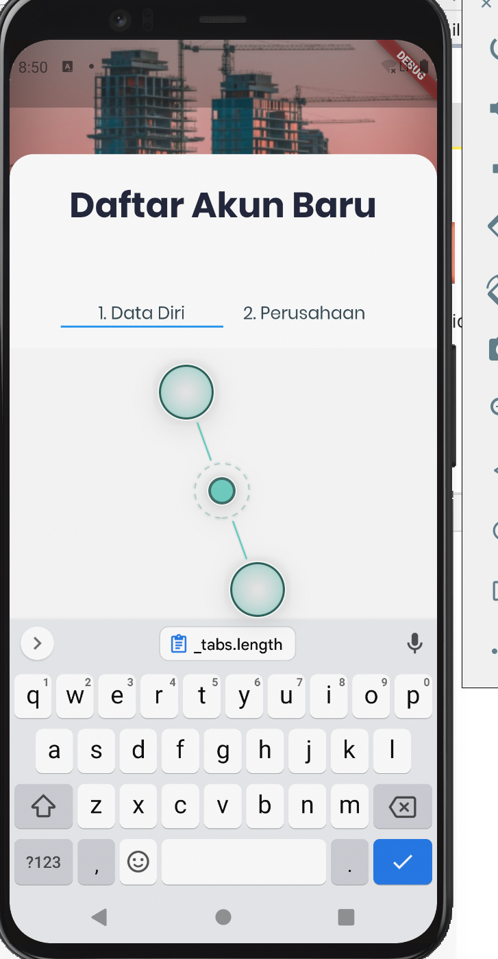 鍵入時缺少 TabBar 內的 TextFormField