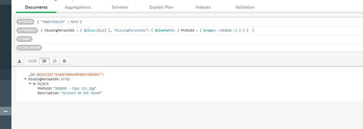 MongoDB Compass：如何過濾 MongoDB 檔案中的嵌入陣列物件