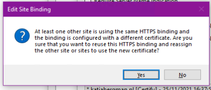 如何通過代碼將現有的 SSL 證書分配給新的 IIS 站點?