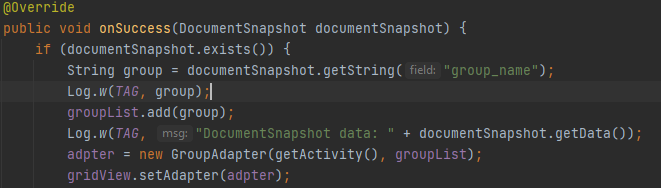 Android Studio Firebase Firestore 無法檢索欄位資料