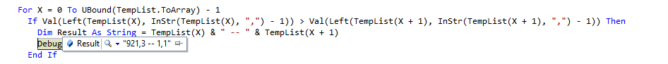 VB.net、Linq -- 如何比較字串串列中的專案