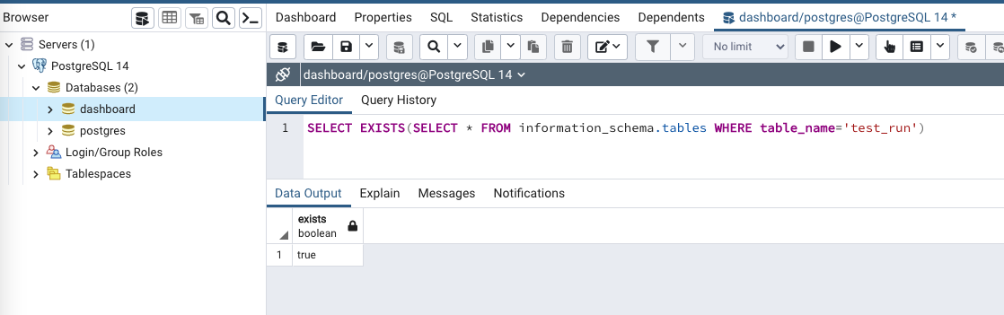 PostgreSQL 表存在,但 python 說它不存在