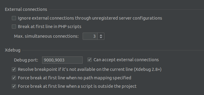 docker 的 Xdebug 未連接