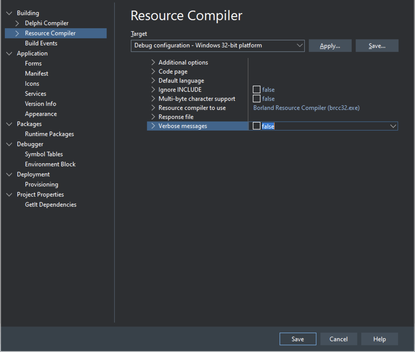 切換到 Windows SDK 資源編譯器后，VS_VERSION_INFO 未顯示在 Windows 資源管理器中