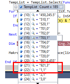 VB.net、Linq -- 如何比較字串串列中的專案