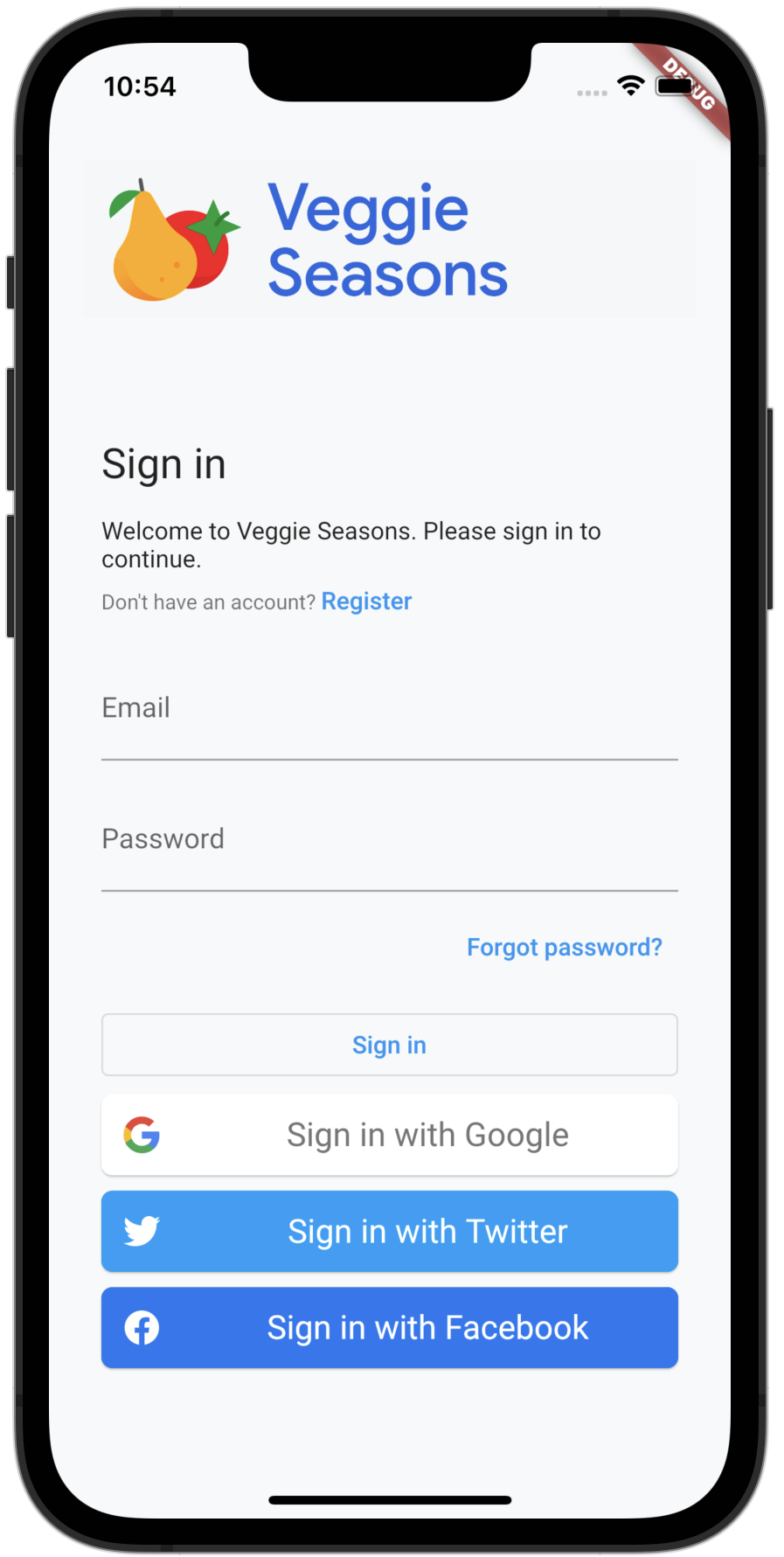 現在你的應用可以通過使用一個簡單的 Flutter widget 來完成多平臺用戶登錄功能了