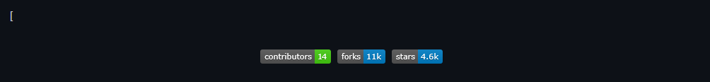 GitHub 自述檔案中的居中對齊 shield.io