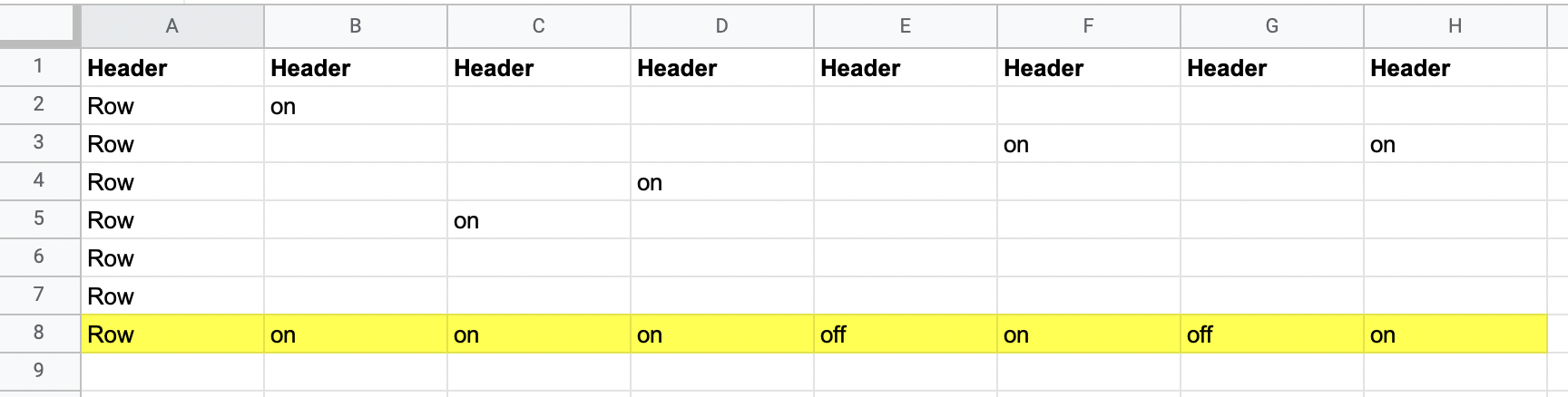 作業表將多行合并為 1 行