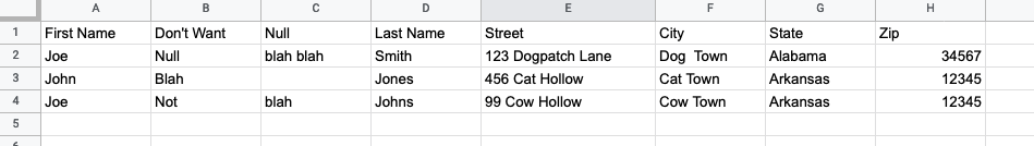 適用于 PHP 的 Google Sheets API v.4:從 $request 中排除某些列