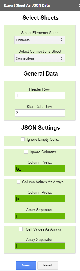 將 Google 表格獲取到可更新的 JSON 腳本以只需要標題行