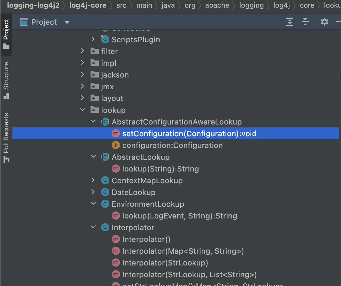 如何讓intellij停止在專案結構視圖中顯示方法?
