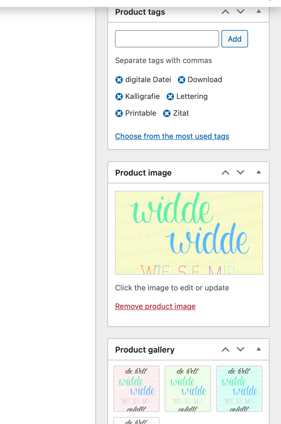 Woocommerce 產品在上傳后變色