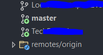 為什么在 Visual Studio 中的 git 分支圖示中有一個向上箭頭？