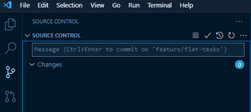 使用 VS Code UI 創建拉取請求