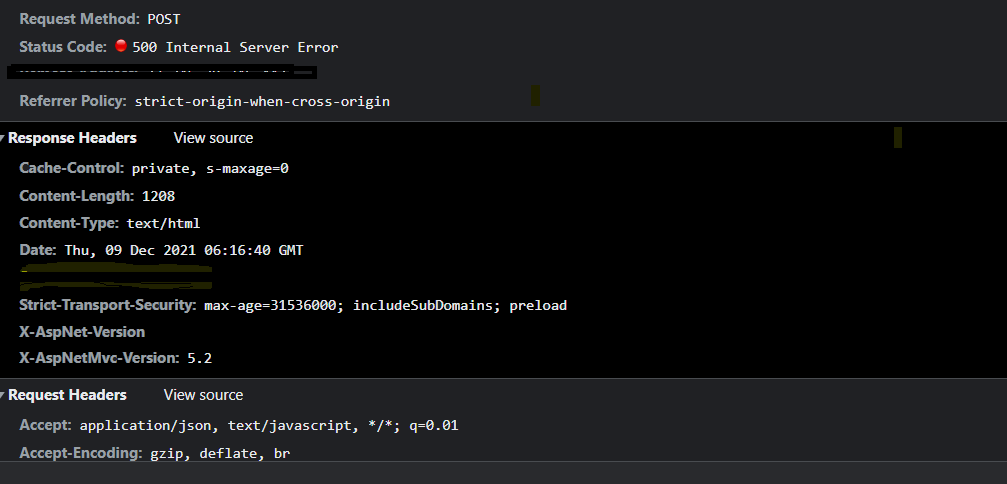 出現例外時在用戶機器上獲取 text/html Response 而不是 application/json