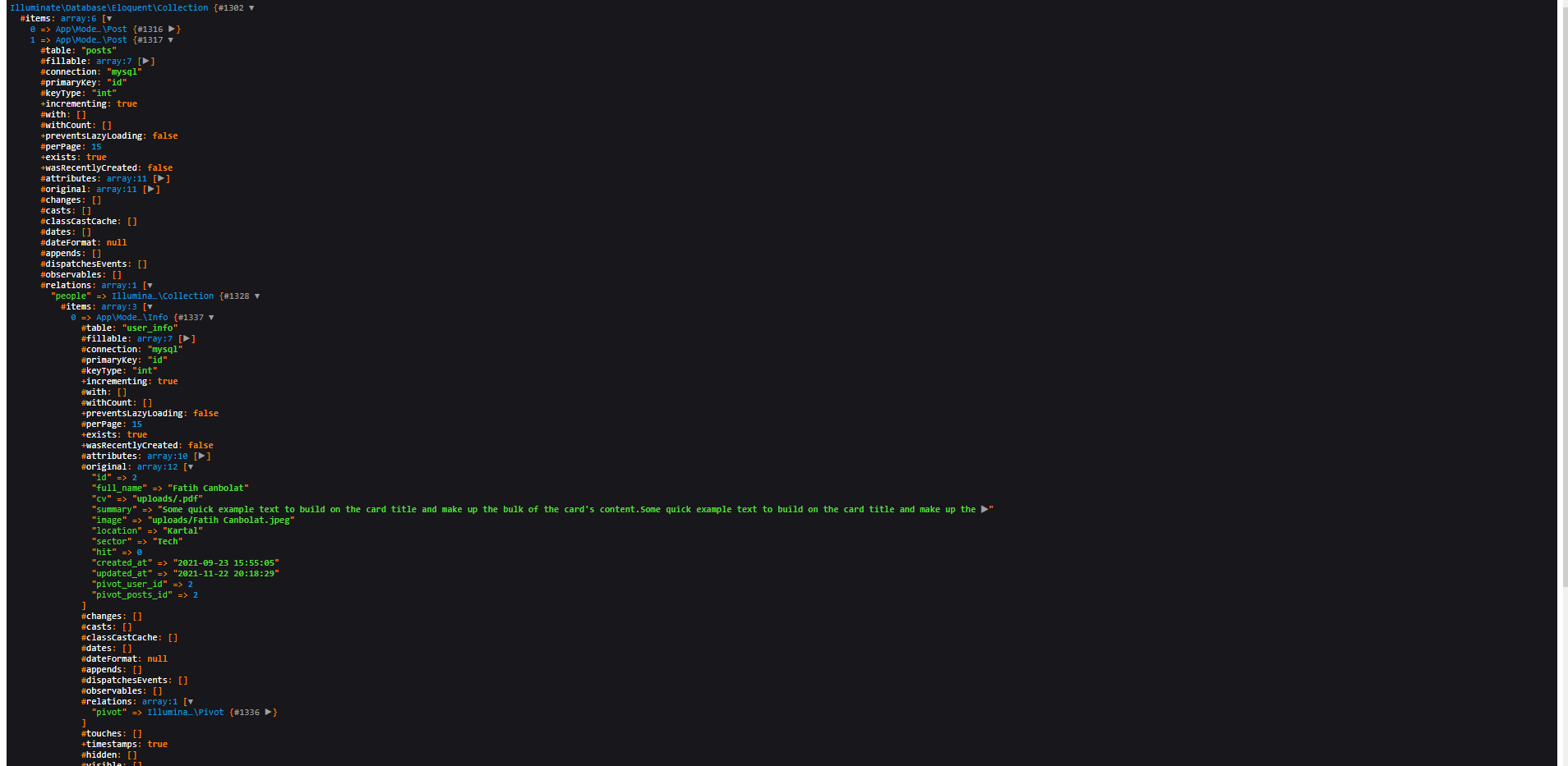 此集合實體上不存在屬性 [image]。/ Laravel - with() 方法