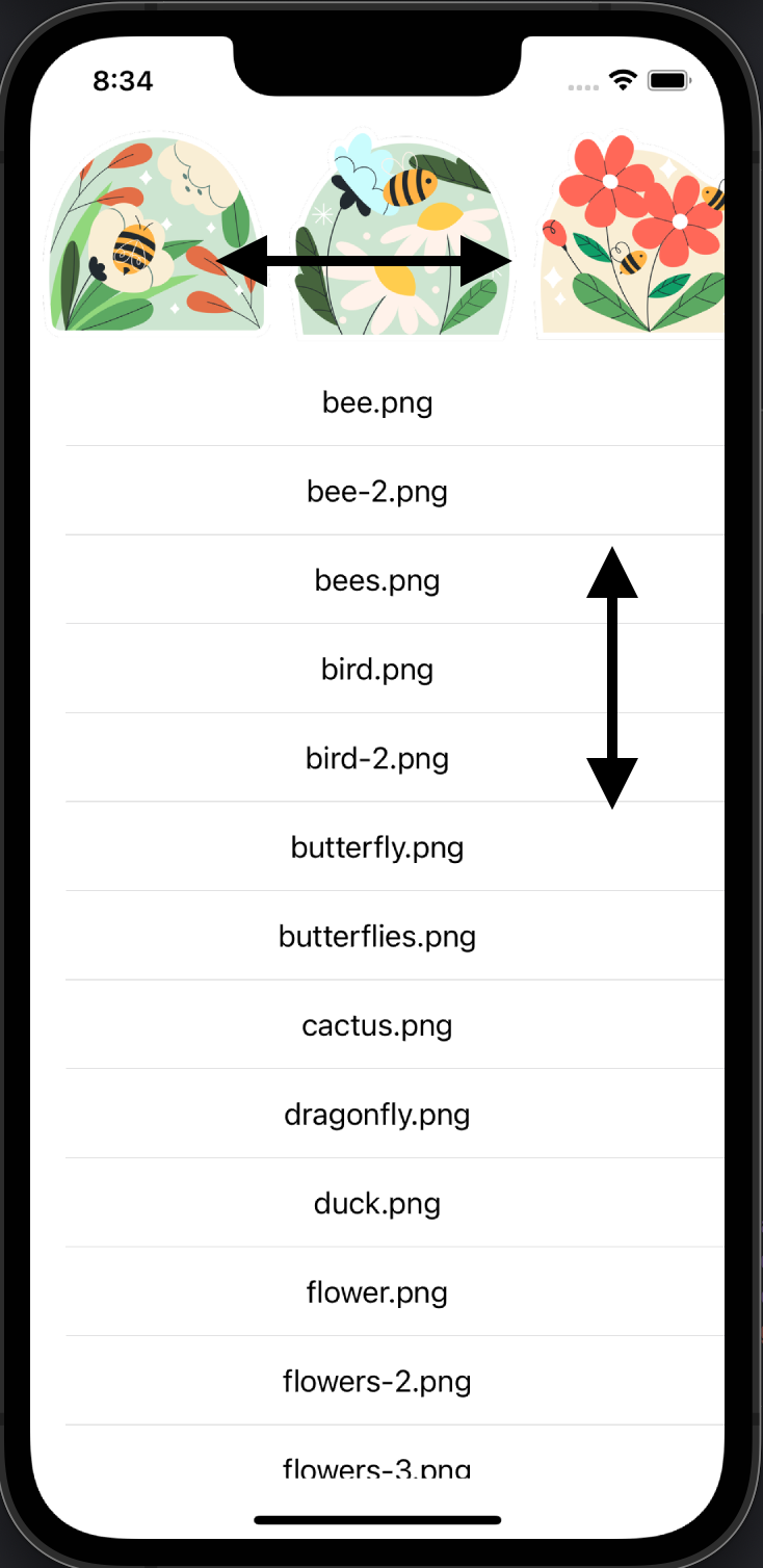 將 UICollectionView 與 UITableview 同步