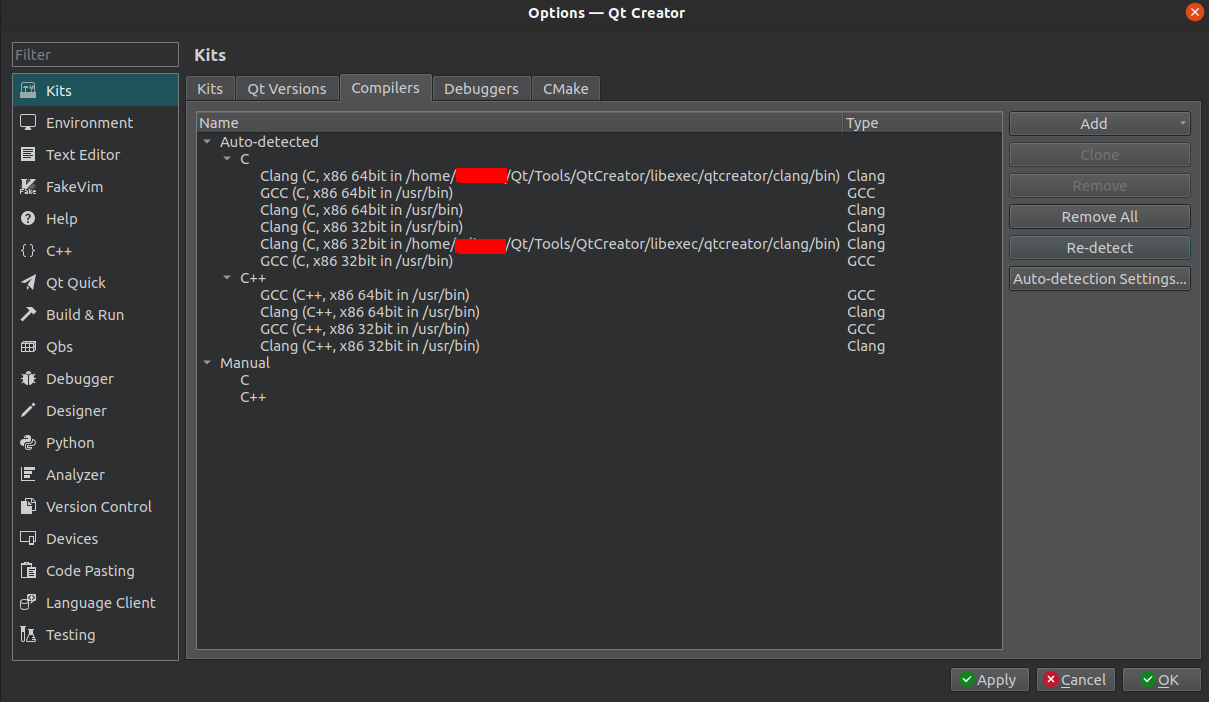 無法在 Ubuntu 上為 Qt Android 設定 android clang 編譯器
