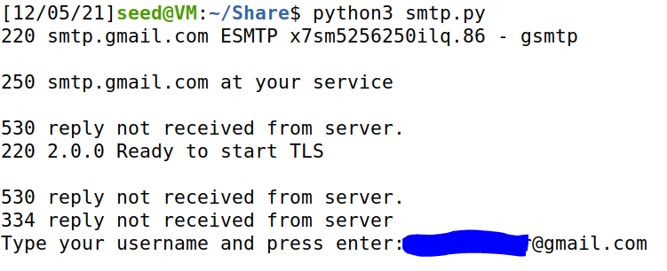 到 smtp.gmail.com 的 TLS 連接不起作用