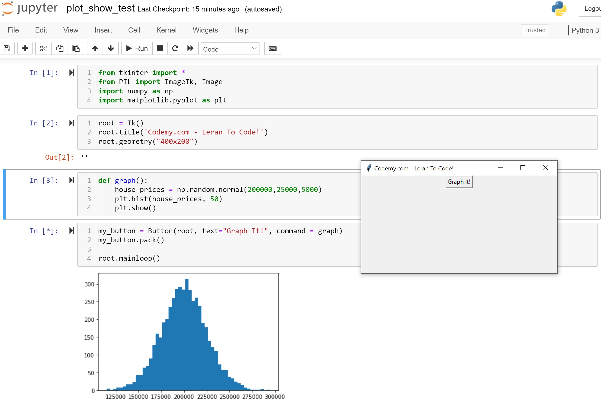 (Python) 使用 Tkinter 在獨立視窗中顯示繪圖（Jupyter notebook）