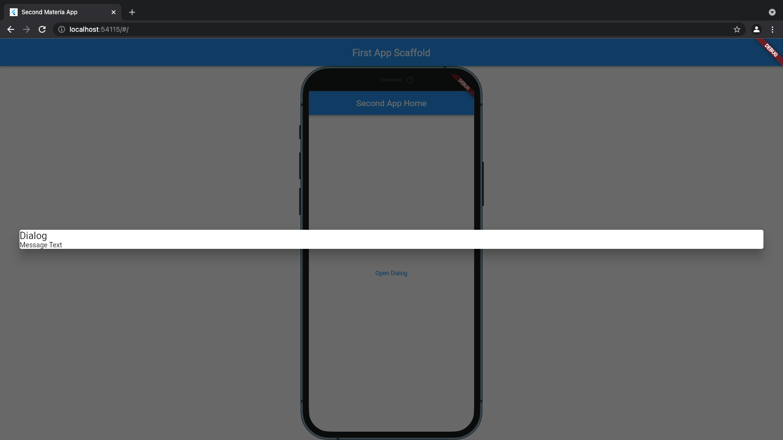 在嵌套的 MaterialApp 中顯示對話框 - 顫動