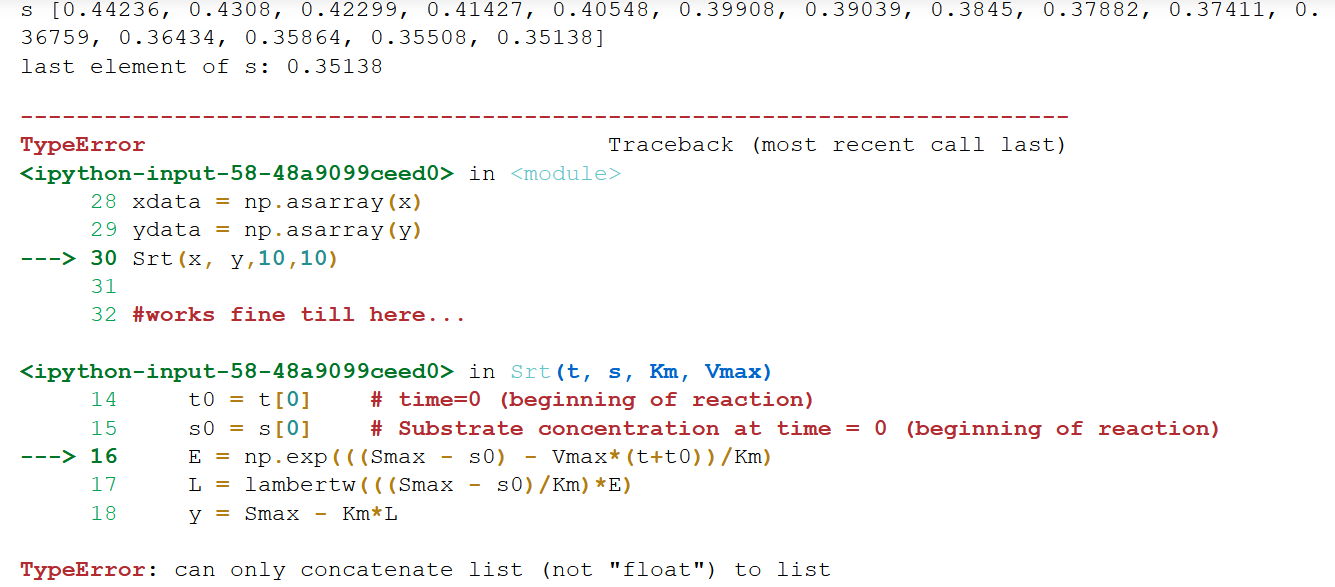 Python - Scipy 和 Numpy 不相處 - 在 scipy.optimize.curve_fit 中使用 numpy 陣列的問題