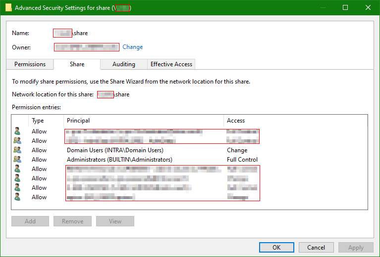 在沒有遠程 powershell 或 WMI 的情況下獲取遠程 SMB/CIFS 共享的權限