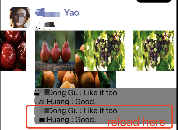ios 影像和標簽在滾動時保持加載