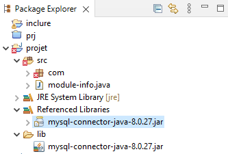如何在eclipse IDE中添加JDBC API