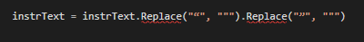 String.Replace() 用于引號