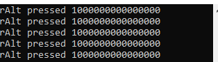 按住右 alt 時，GetAsyncKeyState() 為 VK_LCONTROL 引數回傳錯誤值